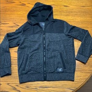 Men’s black zip Abercrombie hoodie large